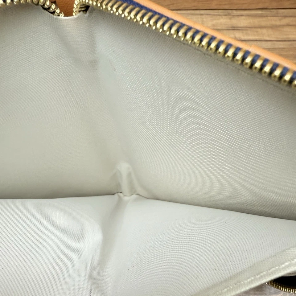 Cartera Muñequera Spartina 449 Cuero Marrón Colorido Cachemira Lino Teléfono Bolsillo Foto 4 de 4