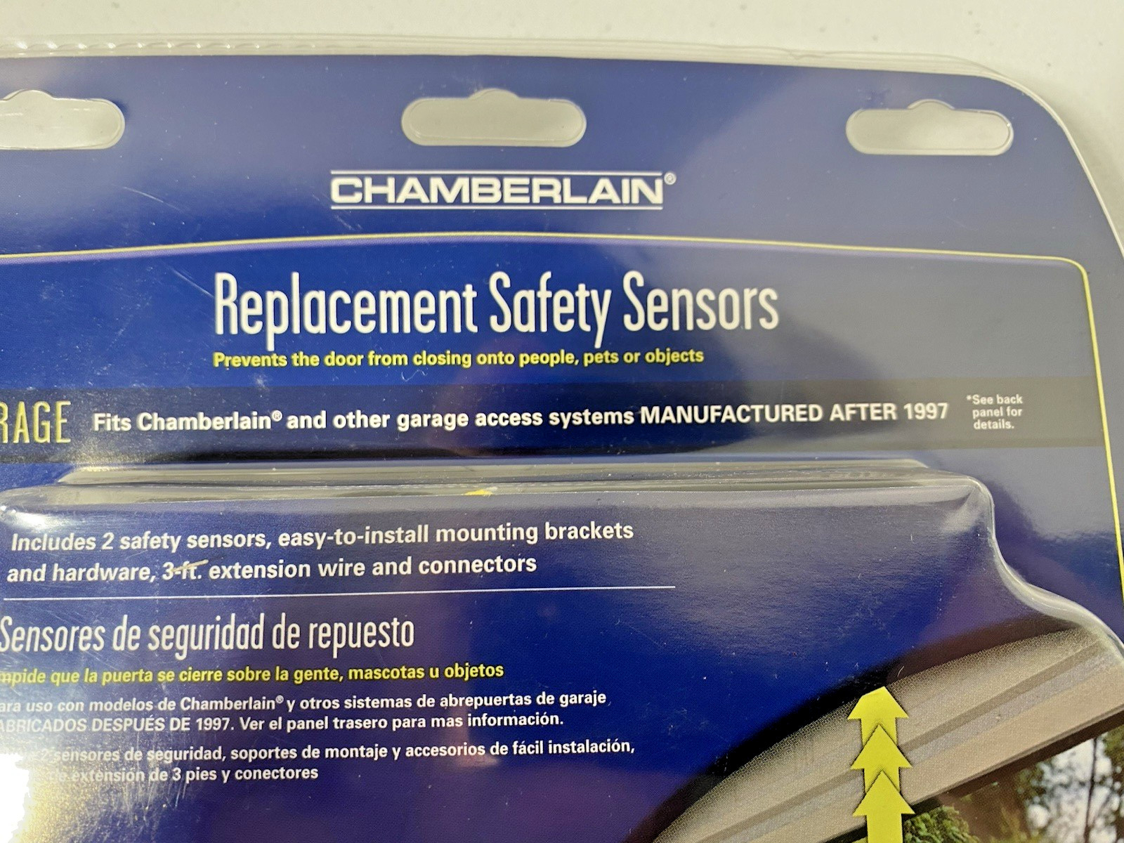 Chamberlain/Liftmaster/Craftsman Garage Door Safety Sensors 801CB - Pair