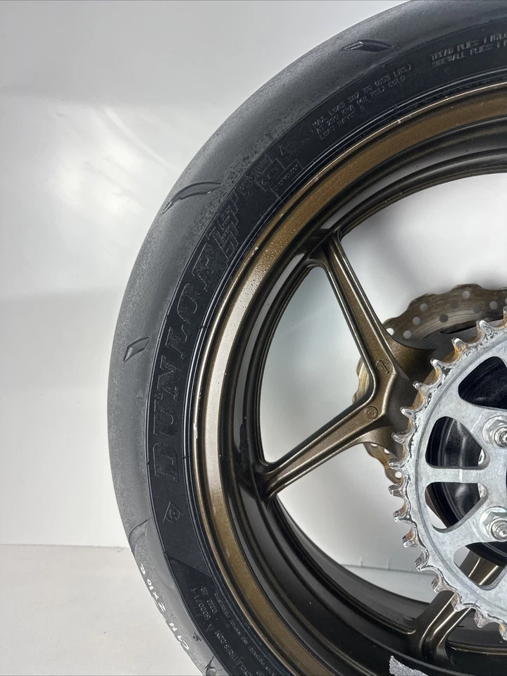 2004 2005 kawasaki ninja zx10r обод заднего колеса прямая ступица с бронзовым ротором - Изображение 3 из 4