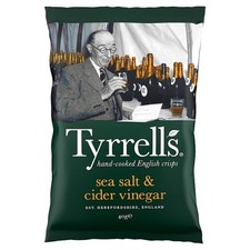 Tyrrells Sea Salt & Cider Vinegar Crisps 24x40g