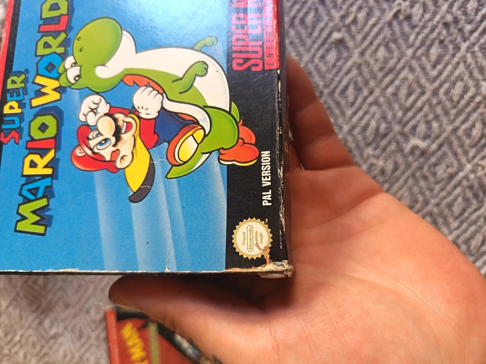 Super Mario World Snes Ovp Cib Super Nintendo Rar - Bild 3 von 4