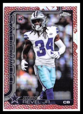 2025 Topps Chrome #301 Shavon Revel Jr. Football Leather Refractor