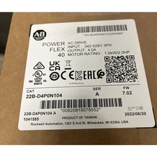 Allen-Bradley 22B-D4P0N104 /A PowerFlex 40 1.5kW 2 HP AC Drive US Free Tax
