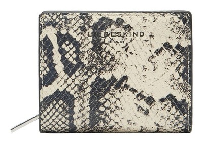 LIEBESKIND BERLIN Thea Snake Wallet M Geldbörse Milk creme schwarz Neu