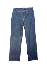 Not Your Daughters Jeans Marilyn Straight Womens Sz 4 Blue Dark Wash Denim Ankle