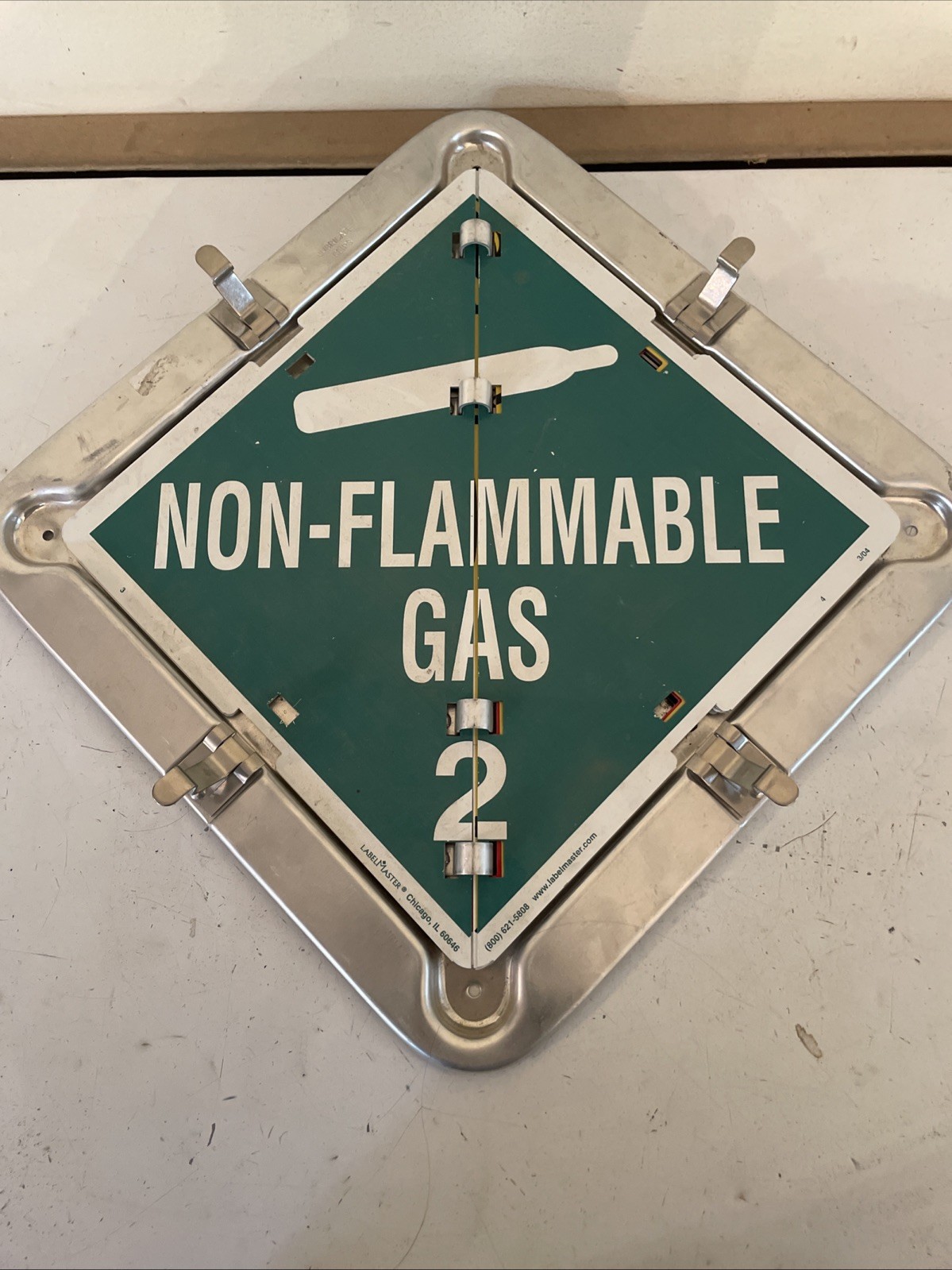 GENUINE LABELMASTER FLIP PLACARD HAZARD FLIP PLACARD NEW