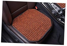 Wood Beaded Car Seat Cushion Cooling Car Office Chair Beaded seat Covers Coffee