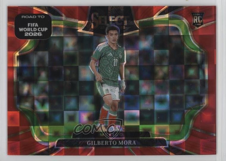 2025 Panini Select Road to FIFA World Cup Red Pandora Prizm Gilberto Mora 0v4e