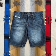 Vintage Y2K Ecko UNLTD Denim Jean Shorts Jorts Size 34 Baggy Hip Hop Grunge