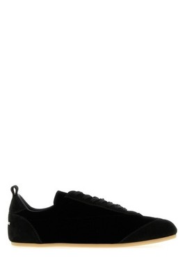 JIL SANDER Etage Black Velvet/Suede Sneakers New & Authentic