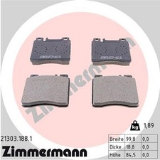ZIMMERMANN Bremsbelagsatz Scheibenbremse 21303.188.1 für C140 MERCEDES W140 300 ZIMMERMANN Bremsbelagsatz Scheibenbremse 21303.188.1 für C140 MERCEDES W140 300