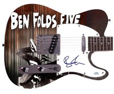 Ben Folds Signed Custom 1/1 Graphics Photo Guitar ACOA