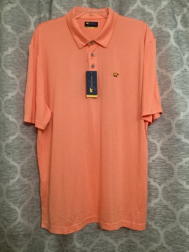 Jack Nicklaus Golf Polo Shirt Mens Size XL Striped NWT