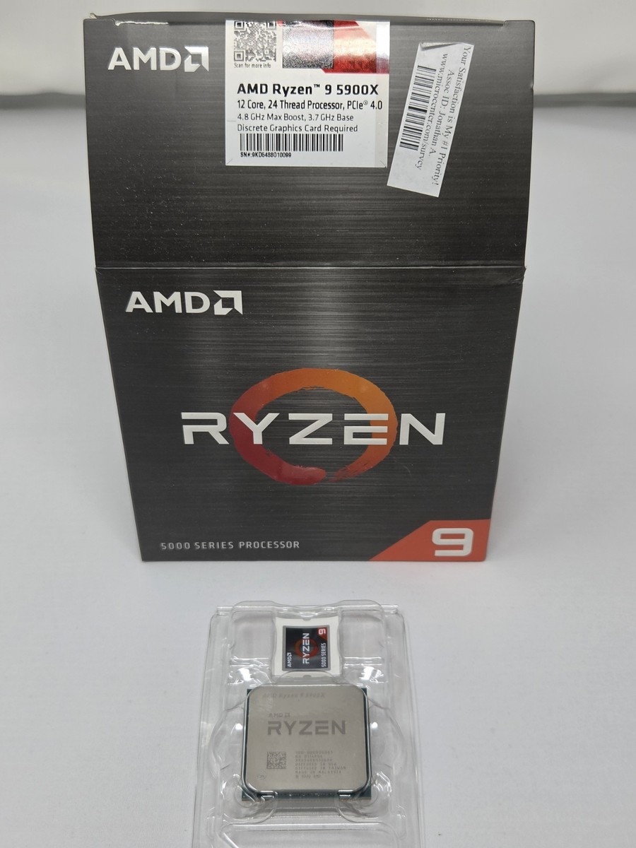 AMD Ryzen 9 5900X Desktop Processor (4.8GHz, 12 Cores, Socket AM4