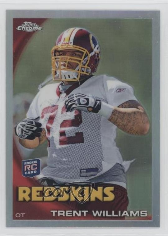 2010 Topps Chrome Refractor Trent Williams #C102 oh8
