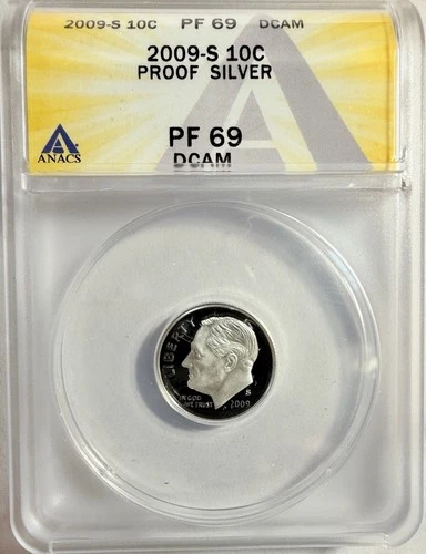 2009-S Silver Proof Roosevelt Dime - NGC PF69 DCAM - Fresh Grade / New Holder