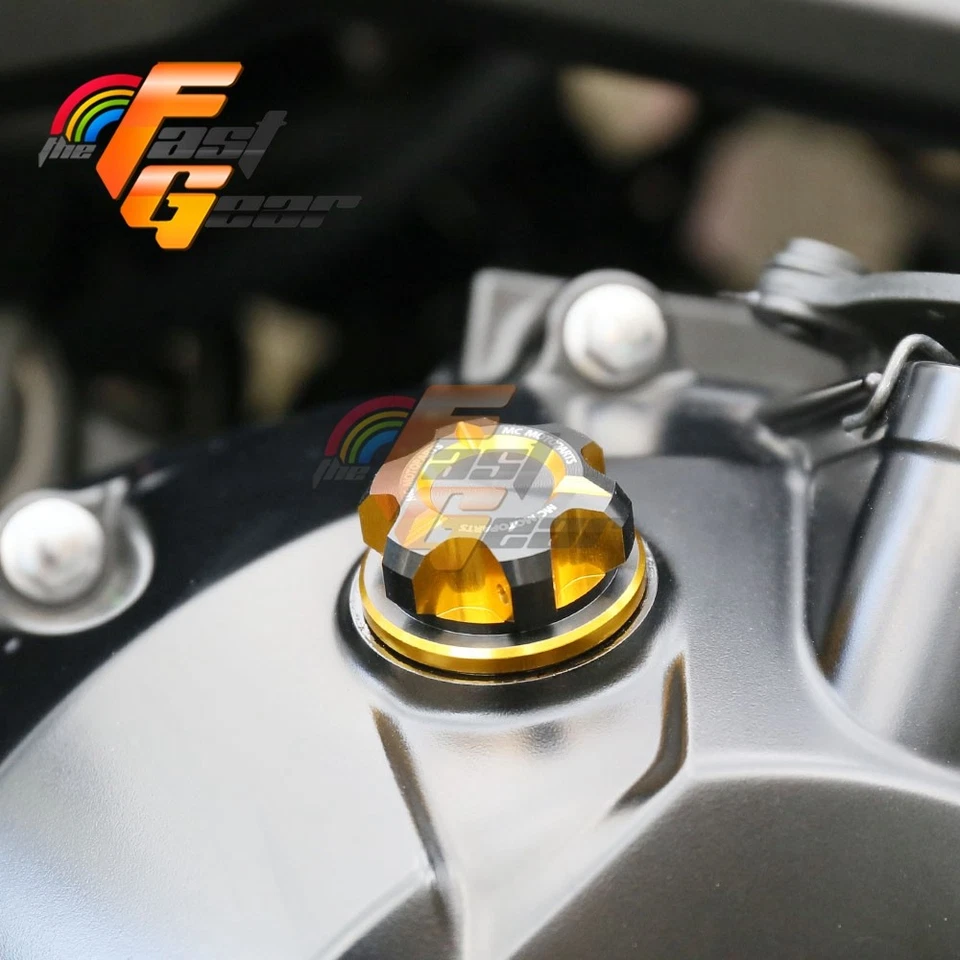 For Honda CBR 600RR /ABS 07-21 20 19 18 T-Axis GOLD Oil Filler Cap Motorcycle - Image 3 of 4