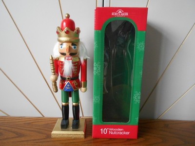 KÖNIG bemalter Holz & Stoff NUSSKNACKER Weihnachtsschmuck, Deko KURT ADLER