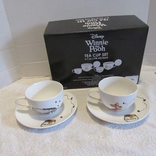 Disney Winnie the Pooh and Friends Tea Cups Saucer with Pooh,Piglet and Eeyore