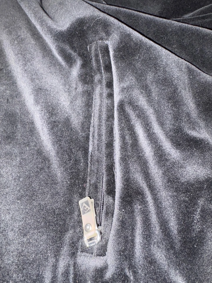 Chaqueta Everlast Cremallera XL Negra Velourcore Y2K Athleisure Lounge Athleisure Foto 3 de 4