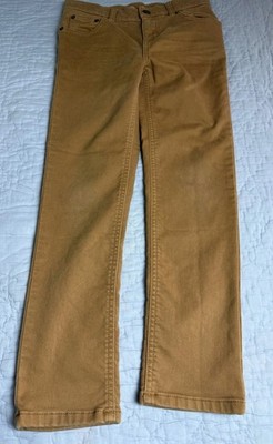 Wonder Nation Dark Khaki/ Brown Adjustable Waist Straight Leg Pants Size 10 Slim