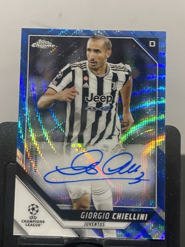 Giorgio Chiellini #CA-GC card from 2021 Topps Chrome UEFA Champions League Autographs