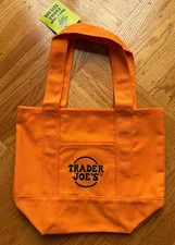 NEW Trader Joe’s Orange Halloween Canvas Tote - SF Giants Color Too!