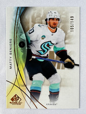 2024-25 Upper Deck SP Game Used Gold 105/149 Matty Beniers #60