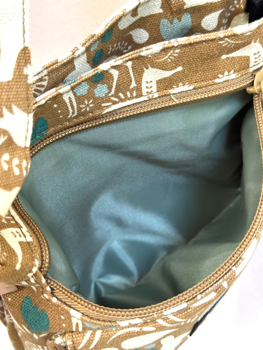 KAVU Keeper Purse Bag ~ Fall Folklore 🐰🌿🦊🌿🦌 View 3
