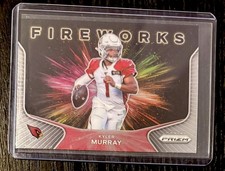 Kyler Murray Fireworks Insert Football Card Panini Prizm 2nd Year Cardinals #12