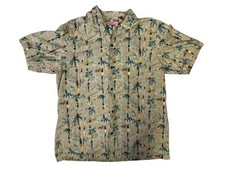 RJC Men's Large Made in Hawaii Hawaiian Short-Sleeve Button-Up Shirt EUC