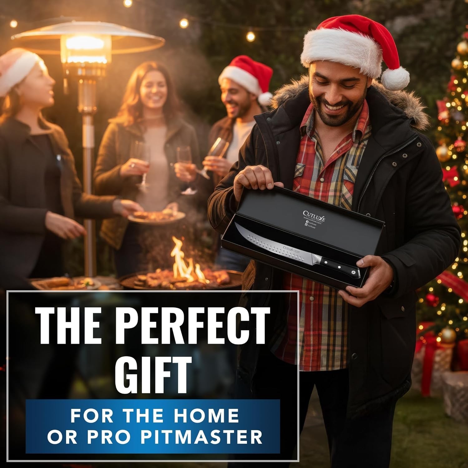 Butcher Knife – 10″ Cimeter Breaking Knife, Razor Sharp Forged High Carbon Ge...