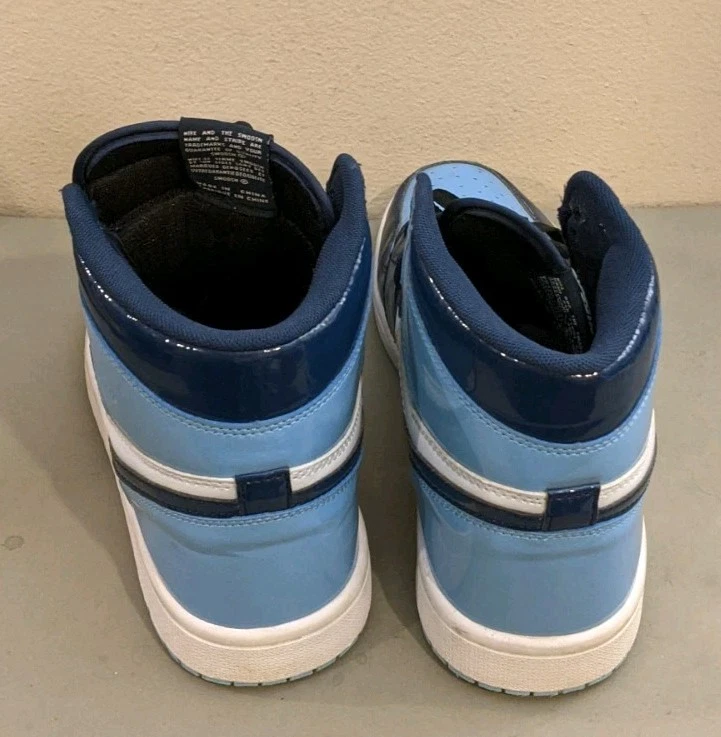 Nike Air Jordan 1 Retro Alto OG Azul Frío Para Mujer Zapatos BB Talla 13 CD0461-401 Foto 4 de 4