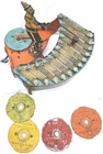 1930’s Wolverine Zilotone Music Man Wind-Up Tin Litho Toy w/5 Records