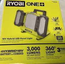 Ryobi PCL631B 18V LED  Hybrid Panel Light NEW