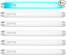 6 Pack T8f10w Bl 10w Replacement Bulbs T8 10 Watts Fluorescent Tube for 20w 13