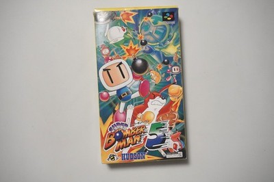 Super Famicom Super Bomberman 5 boxed Japan SFC game US Seller