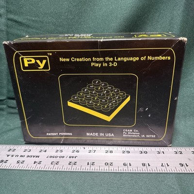 PY Language of Numbers in 3-D Wooden Board Game Complete CSAM Co. 1998