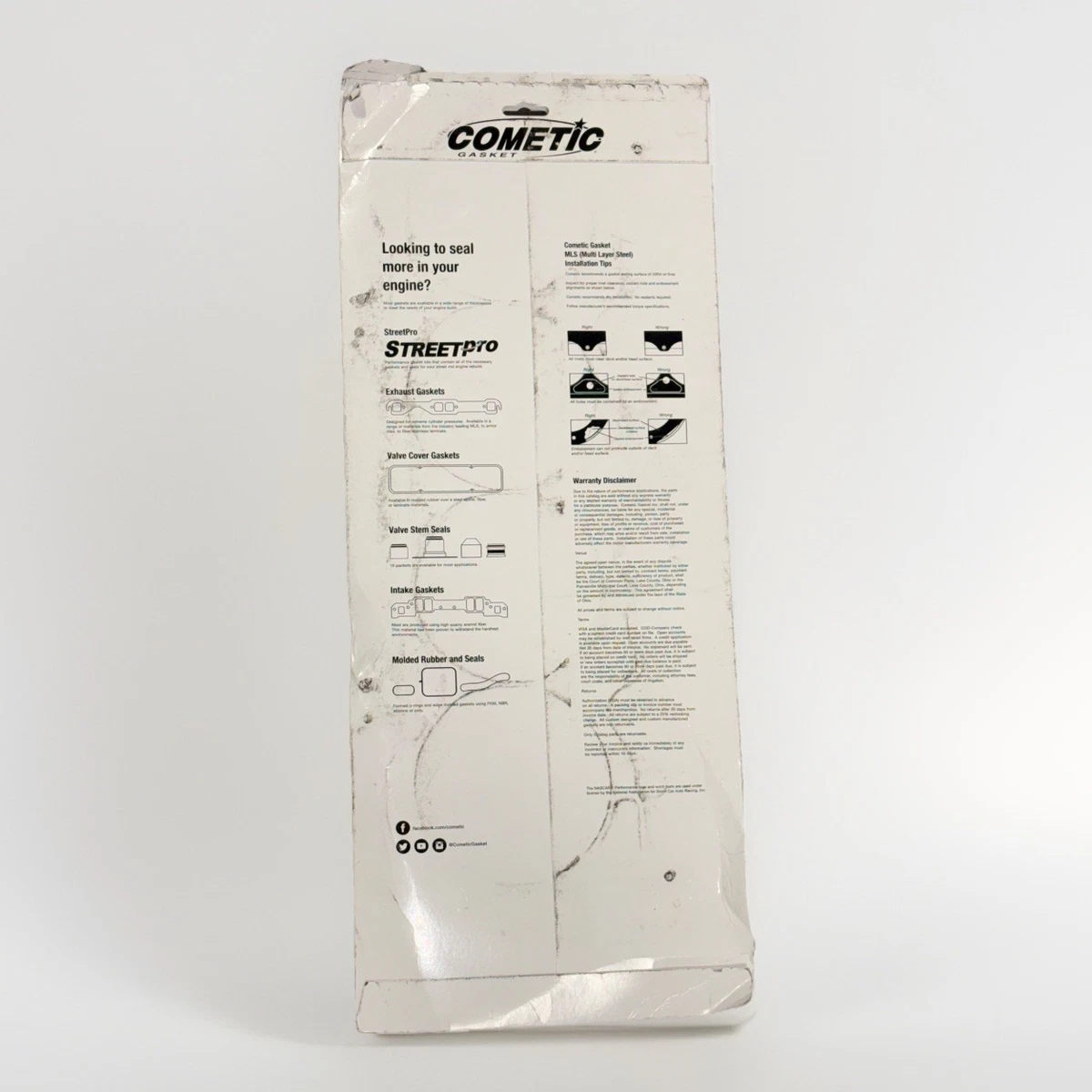 Cometic Head Gasket C5331-040; MLS Stainless .040 in. 4.630 in. for BBC NEW photo 4