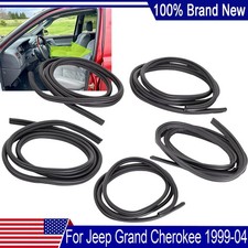 5pcs Rubber Seal Weatherstrip Set Doorsliftgate For Jeep Grand Cherokee 1999-04