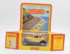 Matchbox Superfast #73 Ford Model A Coupe brown. German Box. Lesney England