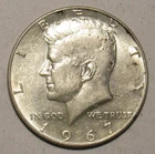 1967 P Kennedy Half Dollar, 40% Siver, in circulated condition