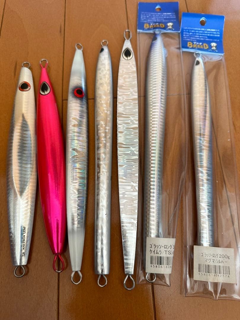 Yellowtail jigging, tuna jigging, 7-piece jig set, Gorasso Long - Image 2