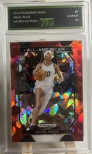2024 Prizm Draft Picks Angel Reese All American Red Ice Prizm Graded Gem Mint 10