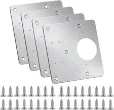 Cabinet Hinges Repair Plate,Stainless Steel Hinge Repair Brackets Kit,Kitchen Cu