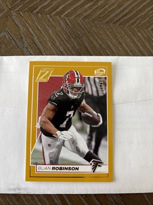 2024 Panini Zenith - Bijan Robinson #5 Gold Red Zone 42/100