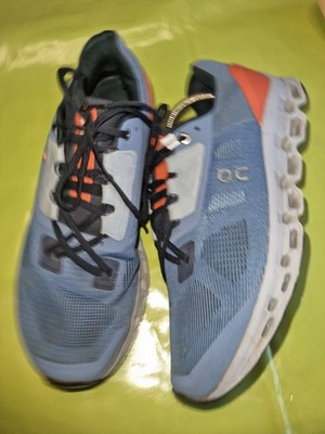 ON CLOUDTEC Cloudstratus  Herrenschuhe Sneakers  Gr.43 UK 9 Blau/Orange 