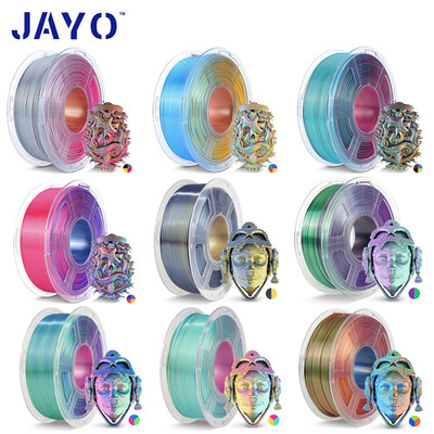 JAYO Glänzendes SILK PLA+ 3D Drucker Filament Dual/Tri/Quad Color 1,1KG 1,75mm