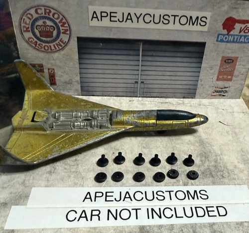 6 sets of new wheels for Hot Wheels Redline Era Hot Birds Mattel Planes