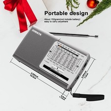 XHDATA D-219 Portable Pocket Radio AM/FM/SW 2AA Battery Powered MP3 Player Gift